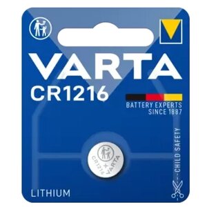 Батарейка CR1216 VARTA LITHIUM 3V 06016101401