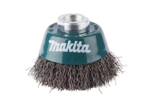 Щетка д/шлиф. маш. проволочная чашечная 100 мм MAKITA (для УШМ, d100 мм, толщ. проволоки 0.3 мм, гофрированная,
