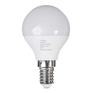 Лампа светодиодная G45 7W, Е14, 560lm 2700K FORZA