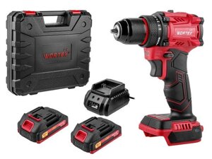 Аккум. дрель-шуруповерт WORTEX LX BD 1815-1 Li ALL1 XLT 18В, 45 Нм, 2*1.5 Ач, патрон 10 мм, бесщёт. (18 В,