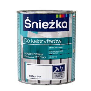 Эмаль Sniezka Do kaloryferow акриловая белая (0,4 л) для радиаторов