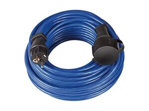 Удлинитель-шнур 25м (1 роз., 3.3кВт, с/з, ПВС) Brennenstuhl Bremaxx (IP44, провод 3х1,5мм2, сила тока 16А, с/з