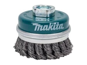 Щетка д/шлиф. маш. проволочная чашечная 100 мм MAKITA (для УШМ, d100 мм, толщ. проволоки 0.5 мм, пучки, нерж.,
