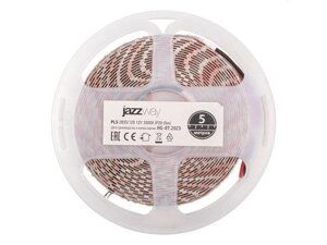 Лента светодиодная PLS-2835/120 (12.0 Вт/м, 960 Лм/м, 3000К, IP20, 12В (5 м в уп.) JAZZWAY