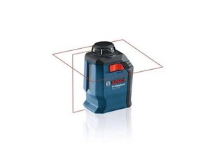 Нивелир лазерный линейный BOSCH GLL 2-20 с держателем в чем. (проекция: крест, 1 плоскость 360°, до 20 м, +/-