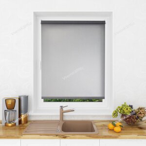 Рулонная штора Мини Lm Decor Джинс Светло-серый 43х160 см