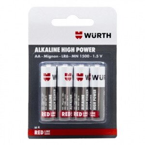 Батарейка AA WURTH LR6-1.5 V алкалиновая Батарейка 08270014