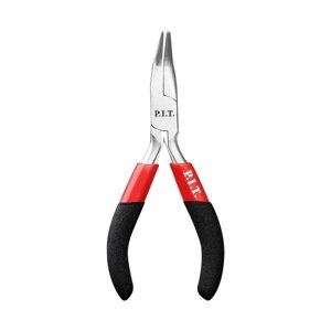 Длинногубцы мини изогнутые P. I. T. ADVANCE HPLR06-0115B, 115 мм, сталь CR-V, 63HRC, пружина