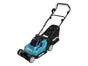 Газонокосилка аккумуляторная MAKITA LXT DLM 382 PM2 (18.0 В, 2 акк., 4.0 А/ч, Li-Ion, шир. 380 мм, выс. 25-75