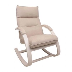 Кресло-качалка Leset Морено (Слоновая кость, бежевый велюр V 18)