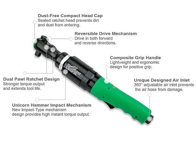 Пневмогайковерт-трещотка 1/2"163N/m SUPER DUTY TOPTUL (KAAL1612) от компании ЧТУП «АннаДекор» - фото 1