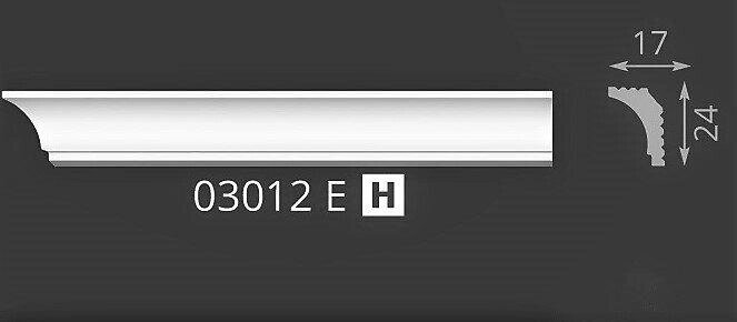 Потолочный плинтус ФОРМАТ 03012Е 24*17*2000мм от компании ЧТУП «АннаДекор» - фото 1
