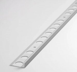 Профиль L-образный окантовочный для плитки ПК 01-6 алюминий без покрытия до 6мм длина 2700мм