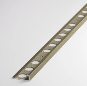 Профиль L-образный окантовочный для плитки ПК 01-6 бронза люкс до 6мм длина 2700мм