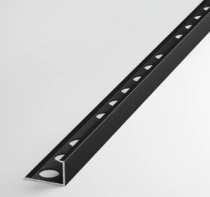 Профиль L-образный окантовочный внешний ПК 01 чёрный 9мм длина 2700мм