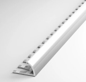 Профиль окантовочный полукруглый гибкий ПК 14-15 алюминий без покрытия до 12.7мм длина 2700мм