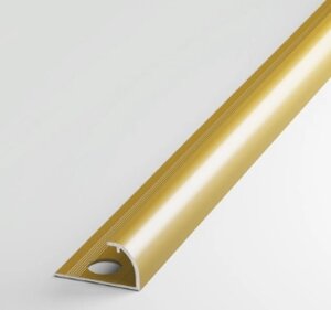 Профиль окантовочный полукруглый ПК 03-12 золото люкс до 12мм длина 2700мм