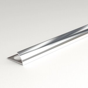 Профиль окантовочный С-образный внешний ПК 03-12 анод серебро глянец до 12мм длина 2700мм