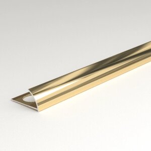 Профиль окантовочный С-образный внешний ПК 03-9 анод золото глянец до 9мм длина 2700мм