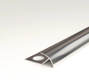 Профиль угловой ПУ 20-10 серебро глянец 10мм длина 2700мм