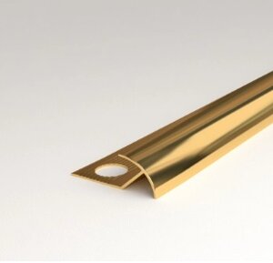 Профиль угловой ПУ 20-10 золото глянец 10мм длина 2700мм