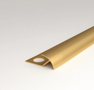 Профиль угловой ПУ 20-8 золото мат 8мм длина 2700мм