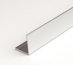 Профиль уголок алюминиевый равнополочный УП 18-27 серебро глянец 20*20мм 2700мм