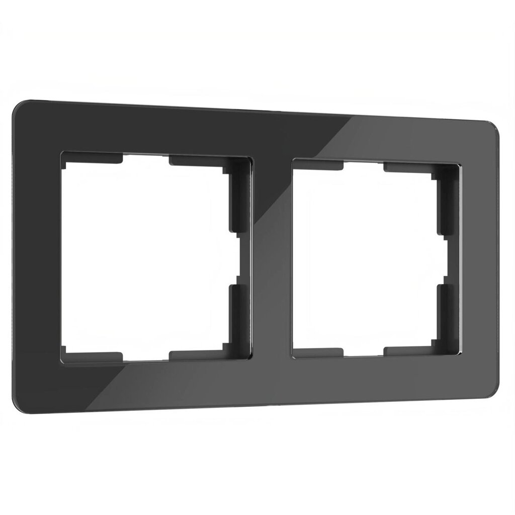 Рамка на 2 поста Acrylic черный от компании ЧТУП «АннаДекор» - фото 1