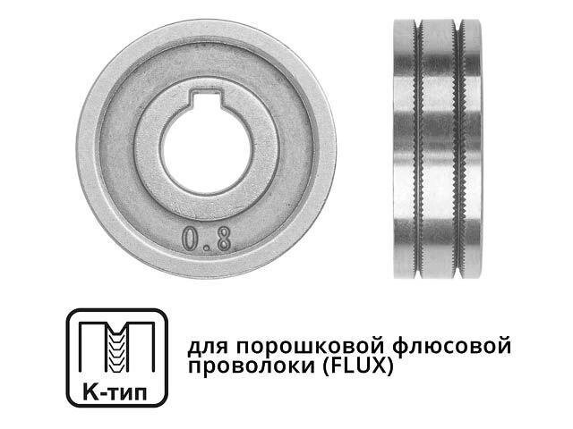 Ролик подающий ф 30/10 мм, шир. 10 мм, проволока ф 0,8-1,0 мм (K-тип) (для флюсовой (FLUX) проволоки) от компании ЧТУП «АннаДекор» - фото 1