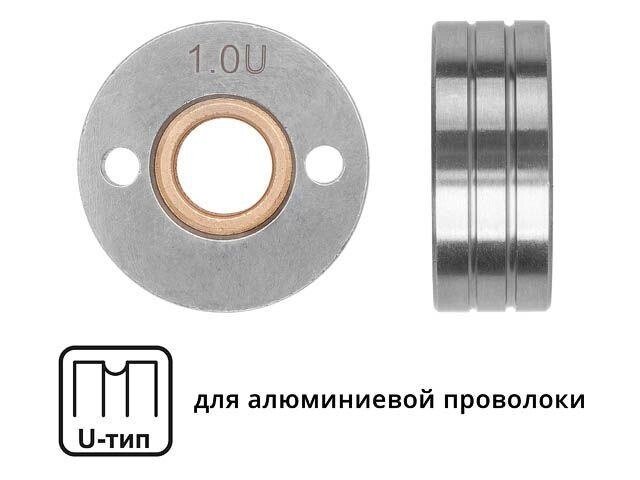 Ролик подающий ф 30/10 мм, шир. 12 мм, проволока ф 0,8-1,0 мм (U-тип) (для мягкой проволоки: алюминий) от компании ЧТУП «АннаДекор» - фото 1