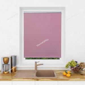 Рулонная штора Мини Блэкаут Lm Décor Симпл Пурпурно-розовый 130х170 см
