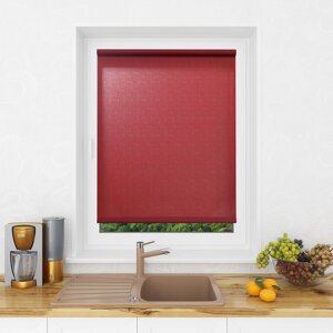 Рулонная штора Мини Lm Decor Лайт Красно-бордовый 160x170 см