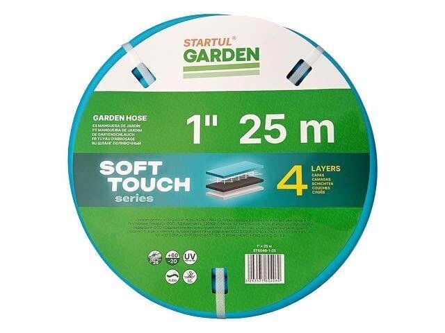 Шланг поливочный 1" 25м STARTUL GARDEN SOFT TOUCH (ST6040-1-25) (4 слоя) от компании ЧТУП «АннаДекор» - фото 1