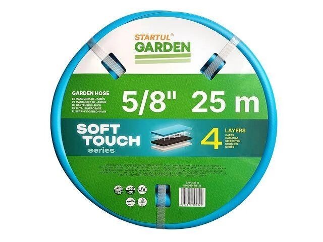 Шланг поливочный 5/8" 25м STARTUL GARDEN SOFT TOUCH (ST6040-5/8-25) (4 слоя) от компании ЧТУП «АннаДекор» - фото 1