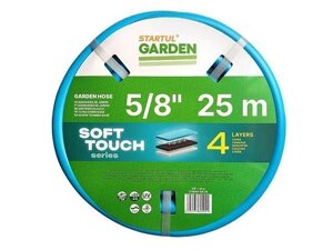 Шланг поливочный 5/8" 25м startul garden SOFT TOUCH (ST6040-5/8-25) (4 слоя)