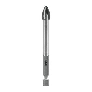 Сверло по стеклу и керамике P. I. T.6x72 мм, 4 реж. кромки, хв. HEX 1/4"6,35мм)