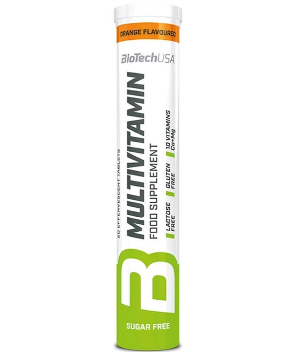 Витамины шипучие Multivitamin Biotech USA 20 табл апельсин 19068010100 от компании ЧТУП «АннаДекор» - фото 1