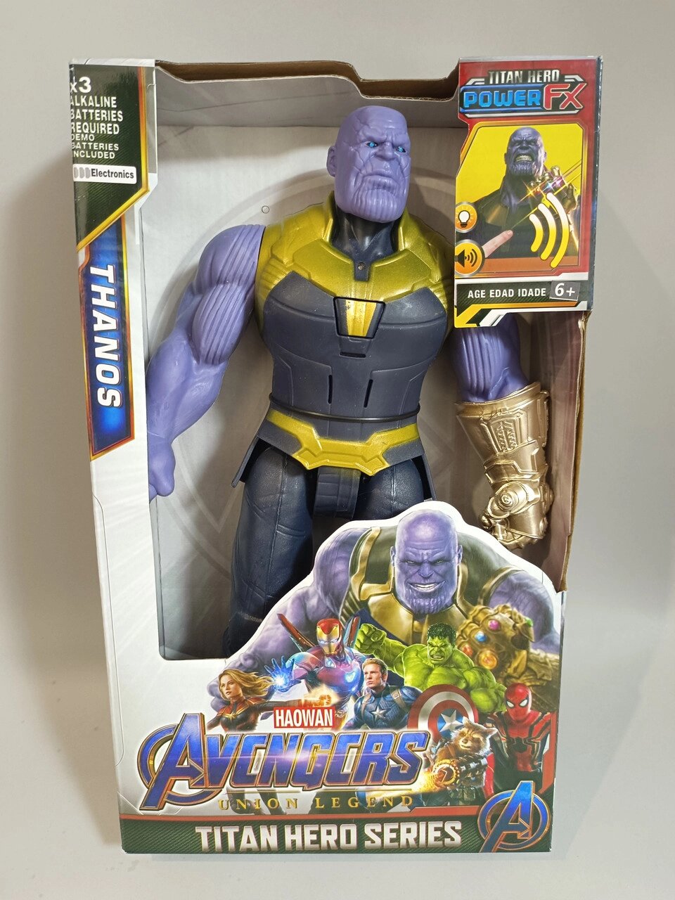 Фигурка супергероя Танос  из фильма Marvel  Thanos , светозвуковые эффекты, арт. 21008MB от компании ИгрушкиТут - фото 1