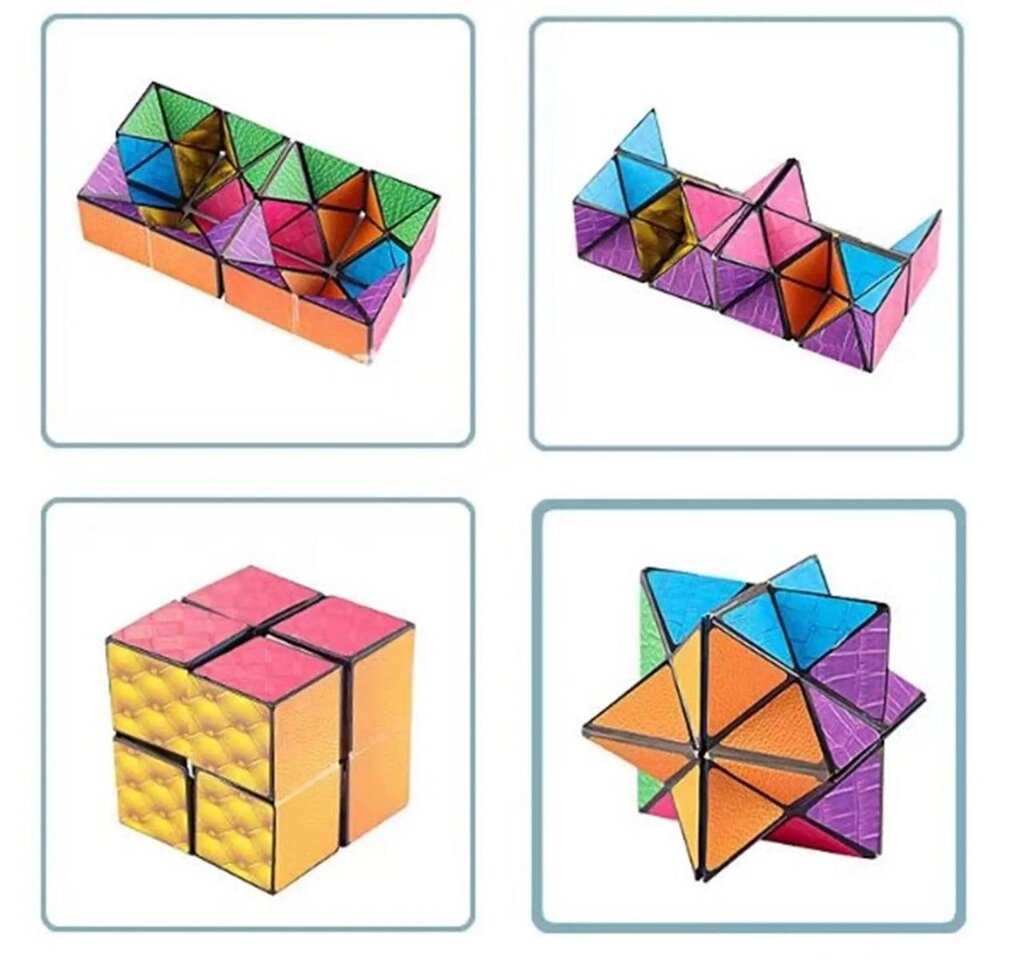 Головоломка  "Бесконечный 3D - куб"  для детей, переменный куб-головоломка от компании ИгрушкиТут - фото 1