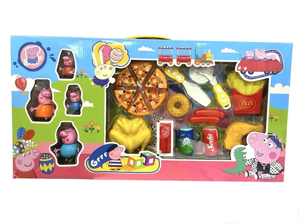 Игровой набор героев  "Свинка Пеппа Peppa Pig  на кухне". от компании ИгрушкиТут - фото 1