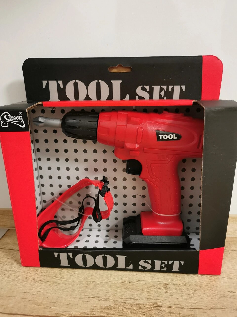 Игровой набор TOOL SET, дрель шуруповерт + очки, арт. T110D от компании ИгрушкиТут - фото 1