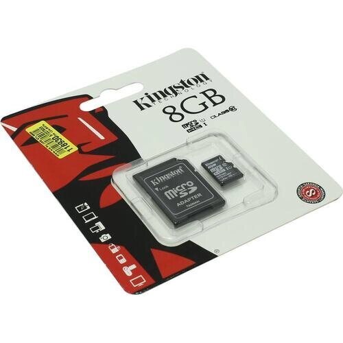 Карта памяти Kingston Industrial microSDHC SDCIT2/8GB 8GB (с адаптером) (аналог) от компании ИгрушкиТут - фото 1