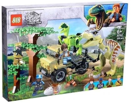 Конструктор "Атака Тираннозавра и Раптора: Мир Юрского периода, аналог Lego Jurassic world, 450 дет. от компании ИгрушкиТут - фото 1