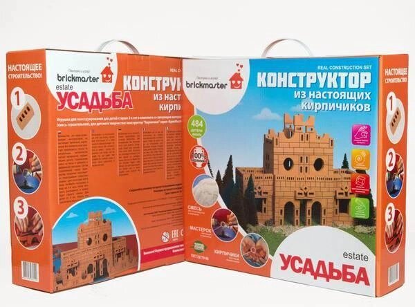 Конструктор из кирпичиков "Усадьба", 484 детали от компании ИгрушкиТут - фото 1