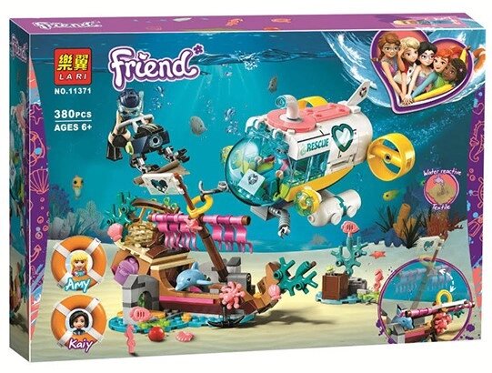 Конструктор Lari Friends "Спасение дельфинов", 380 деталей, аналог LEGO, арт. 11371 от компании ИгрушкиТут - фото 1