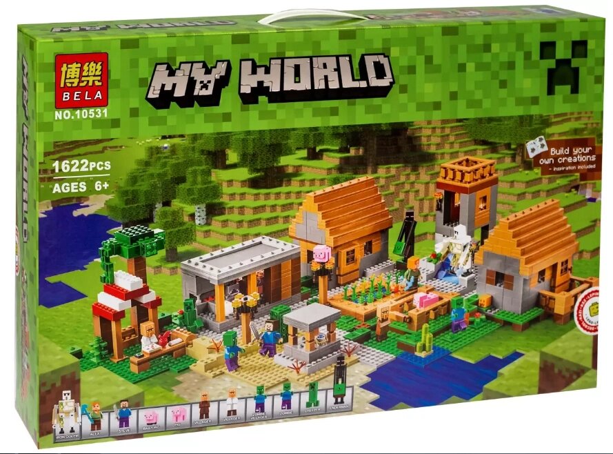 Конструктор My World "Большая деревня", 1622 детали, аналог Lego, арт. 10531 от компании ИгрушкиТут - фото 1