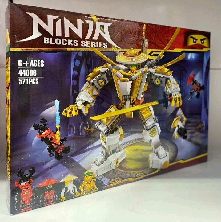 Конструктор Ninja "Золотой робот", аналог Lego, 571 деталей от компании ИгрушкиТут - фото 1