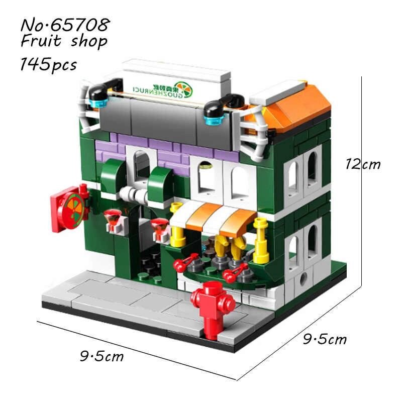 Конструктор Streetscape "Магазин фруктов", 152 детали, аналог Лего, арт. 657008 от компании ИгрушкиТут - фото 1