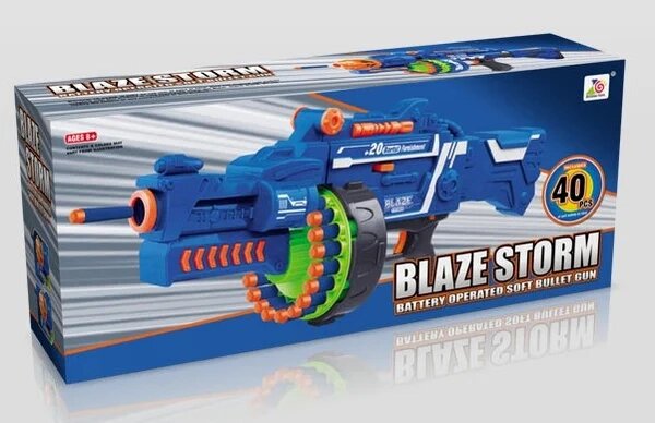 Космический автомат бластер BLAZE STORM с мягкими снарядами от компании ИгрушкиТут - фото 1