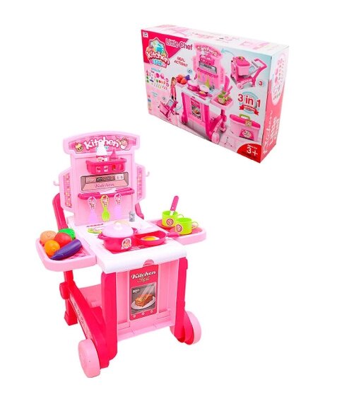 Кухня детская тележка-чемодан Little Kitchen от компании ИгрушкиТут - фото 1